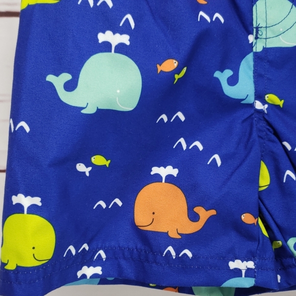 Swiggles Boy’s Blue Whale Swim Shorts - Picture 3 of 4